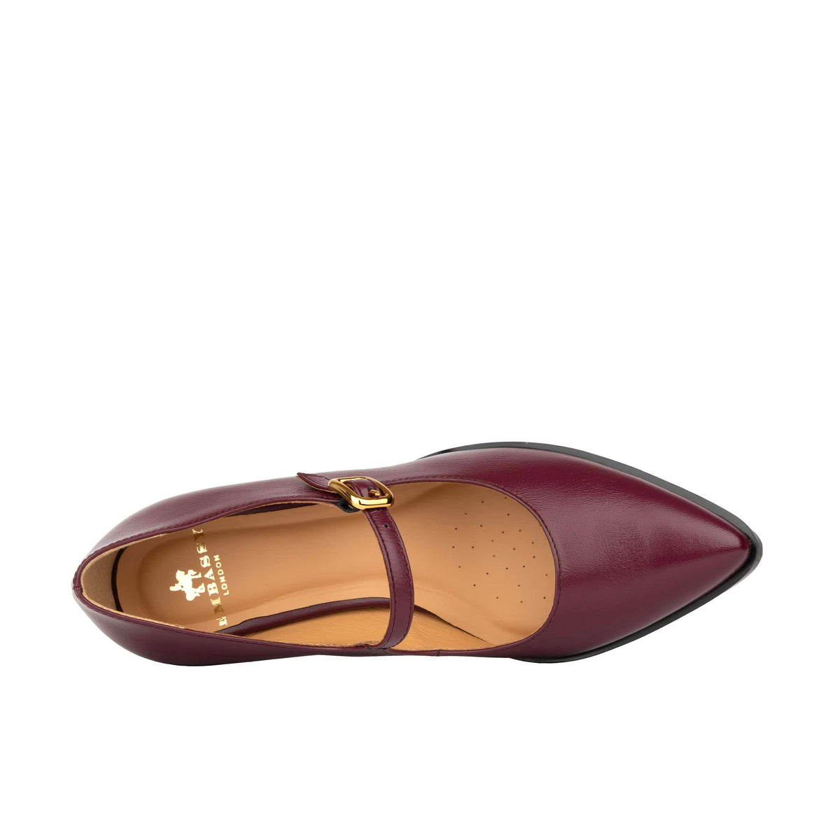 Hyde - Burgundy & Green Diamond - Women's Leather Mary Jane Pump