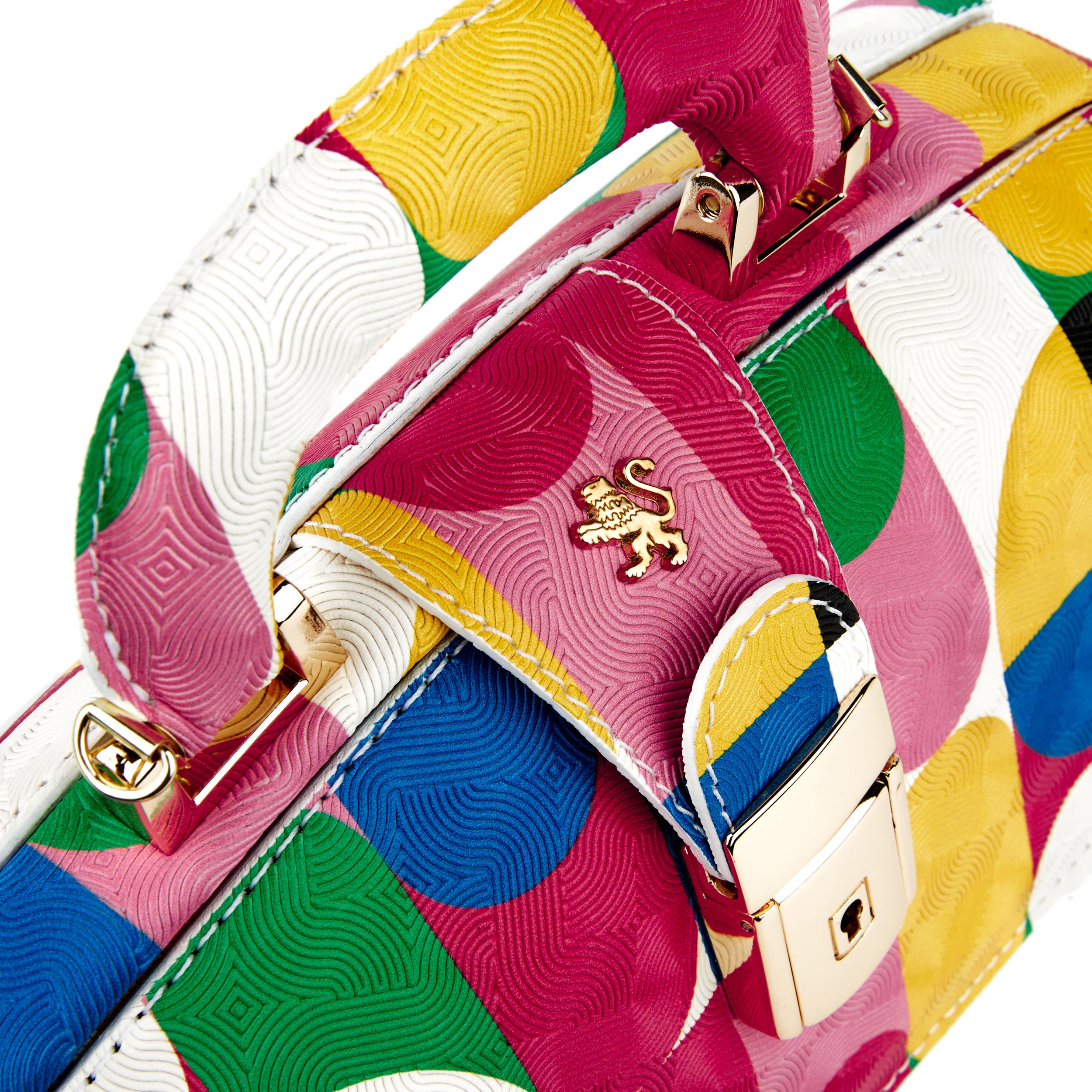 Gazelle - Groovy - Top handle bag in colourful genuine leather and LED inside