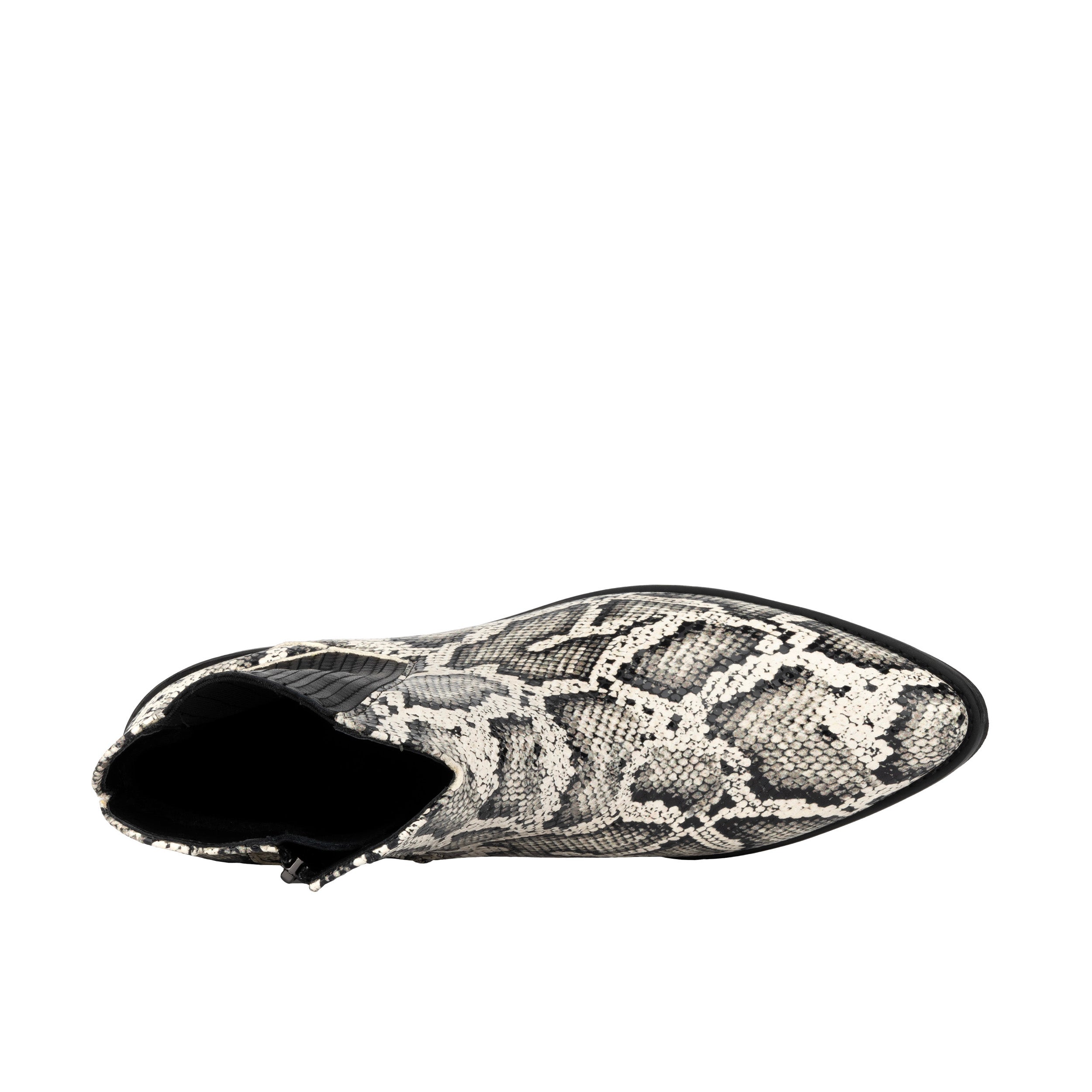 Texas - White Snake - Women's Leather Snake Print Western Boot