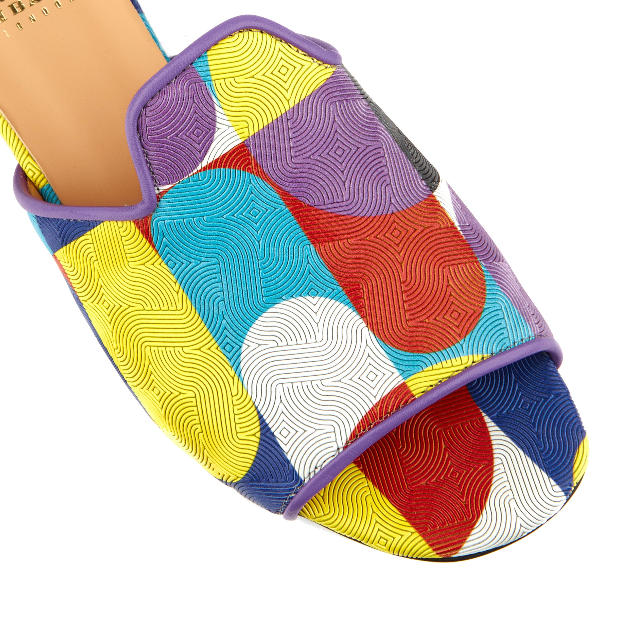 South Beach - Groovy - Women's fully leather lined sliders in vibrant colours