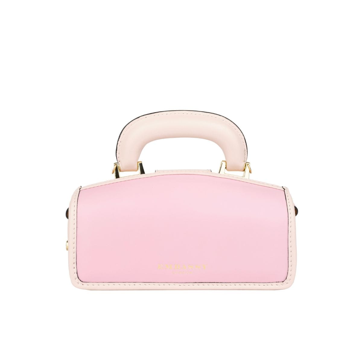 Gazelle Mini - Pink & Pink - Women’s mini patent leather top handle & crossbody bag