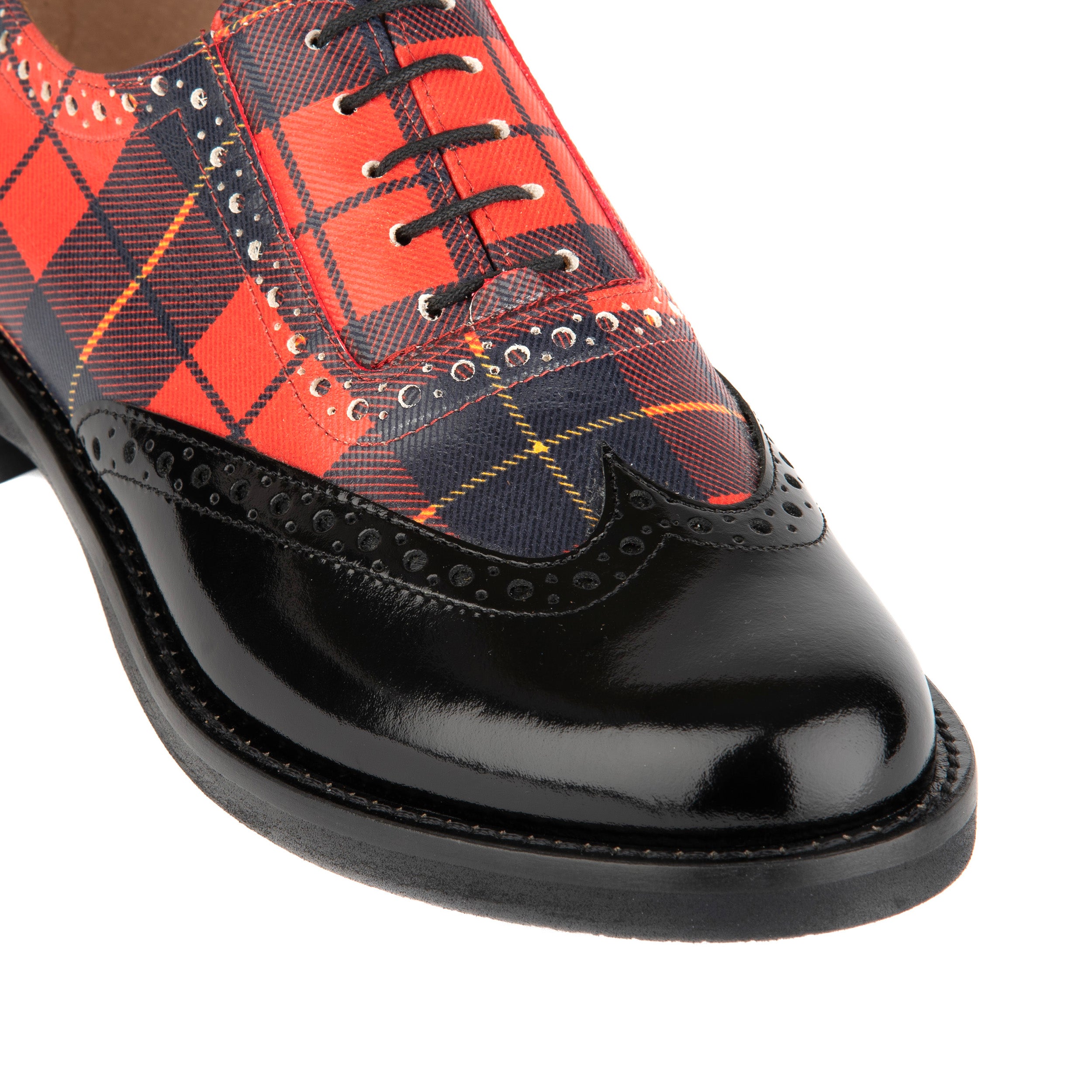 Vivienne - Black & Red Tartan