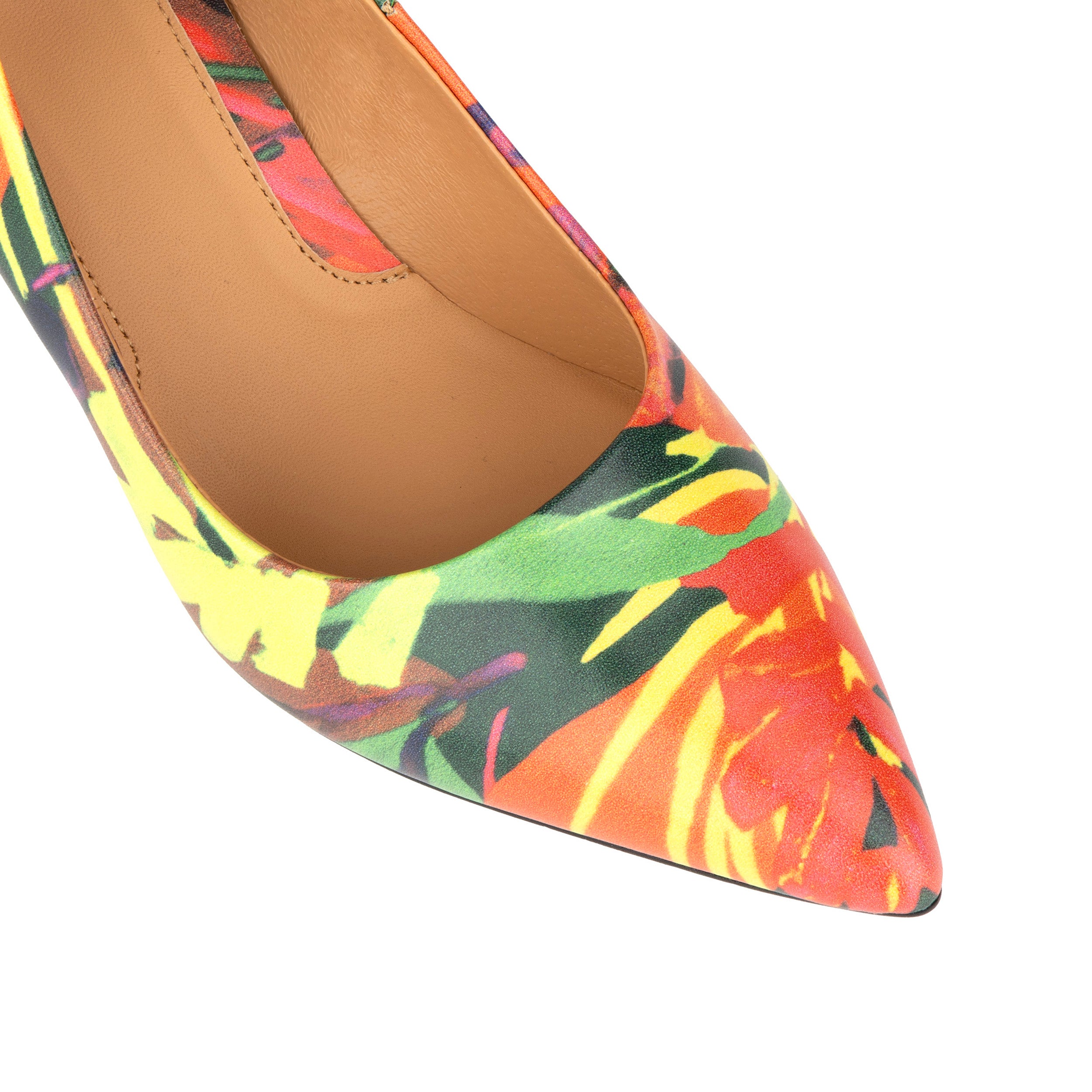 Sophia Hollywood - Tropical - Women's pointed 4 inch pump in bright colours leather