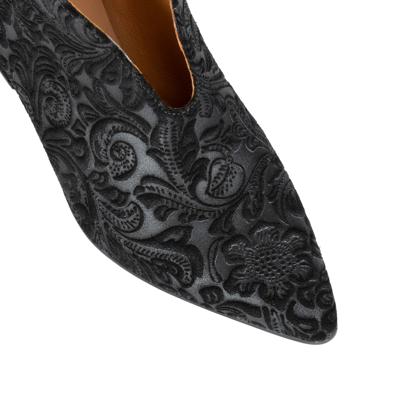 Charlotte - Black Floral Emboss