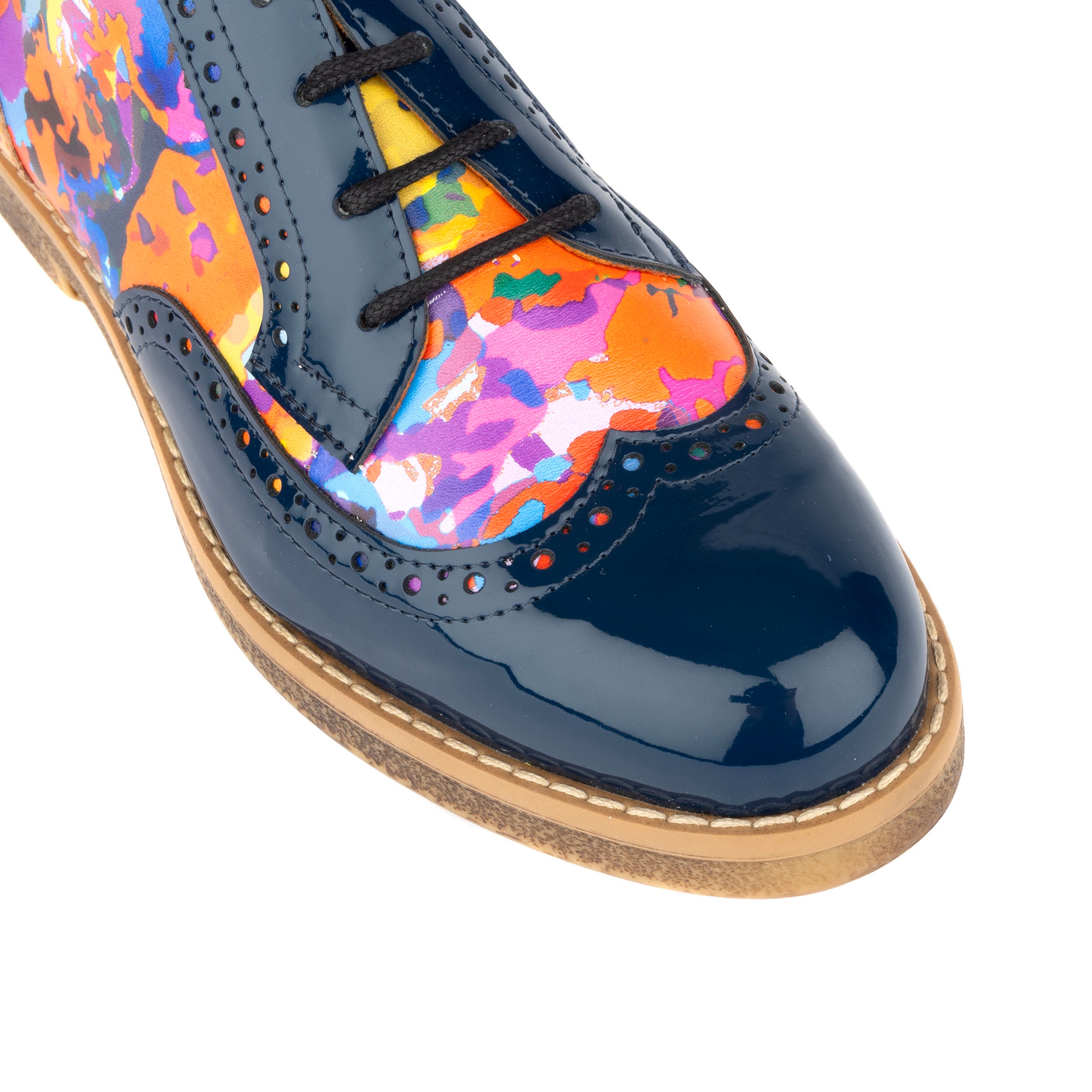 The Artist - Summer Colours - Women's derby leather shoe in vibrant colour