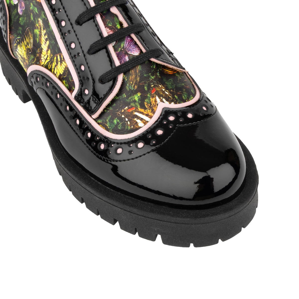 Artisan - Butterfly - Women's Leather Lace-up Shoe with Brogue Detailing