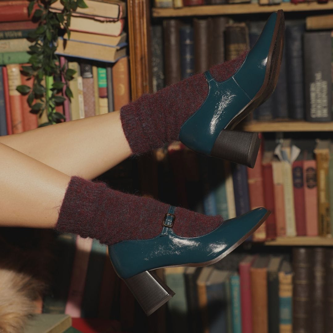Hyde - Dark Teal - Women's Leather Mary Jane Pump