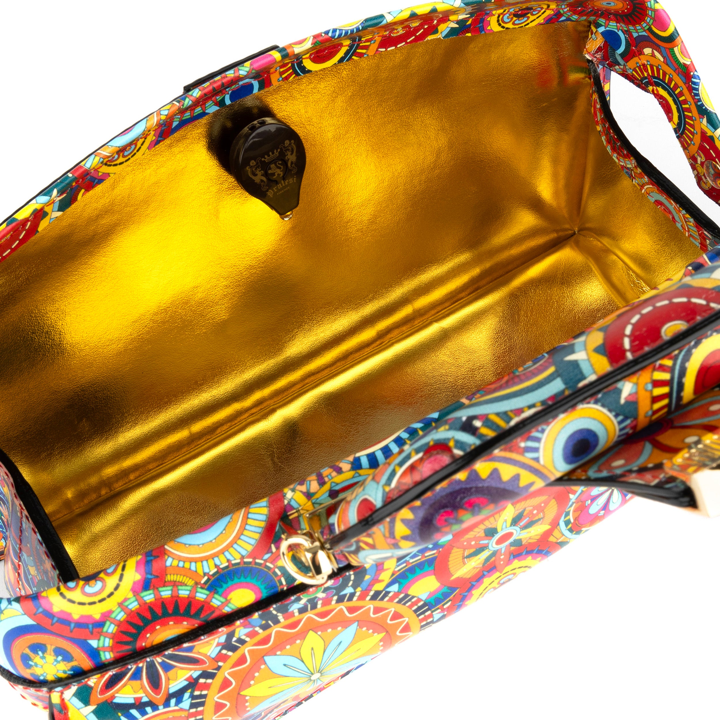Gazelle - Signature Print - Women's bowling bag with handle and strap