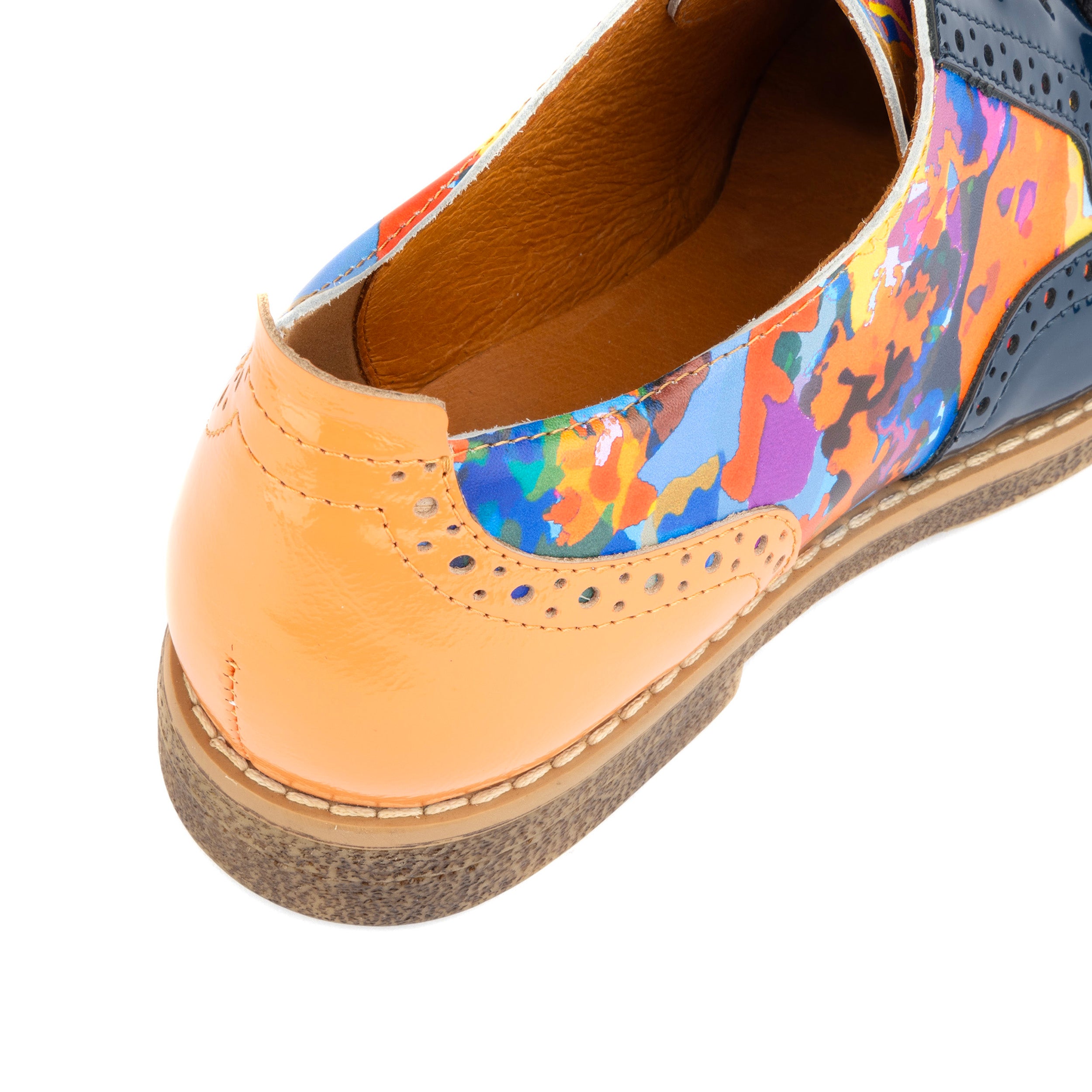 The Artist - Summer Colours - Women's derby leather shoe in vibrant colour