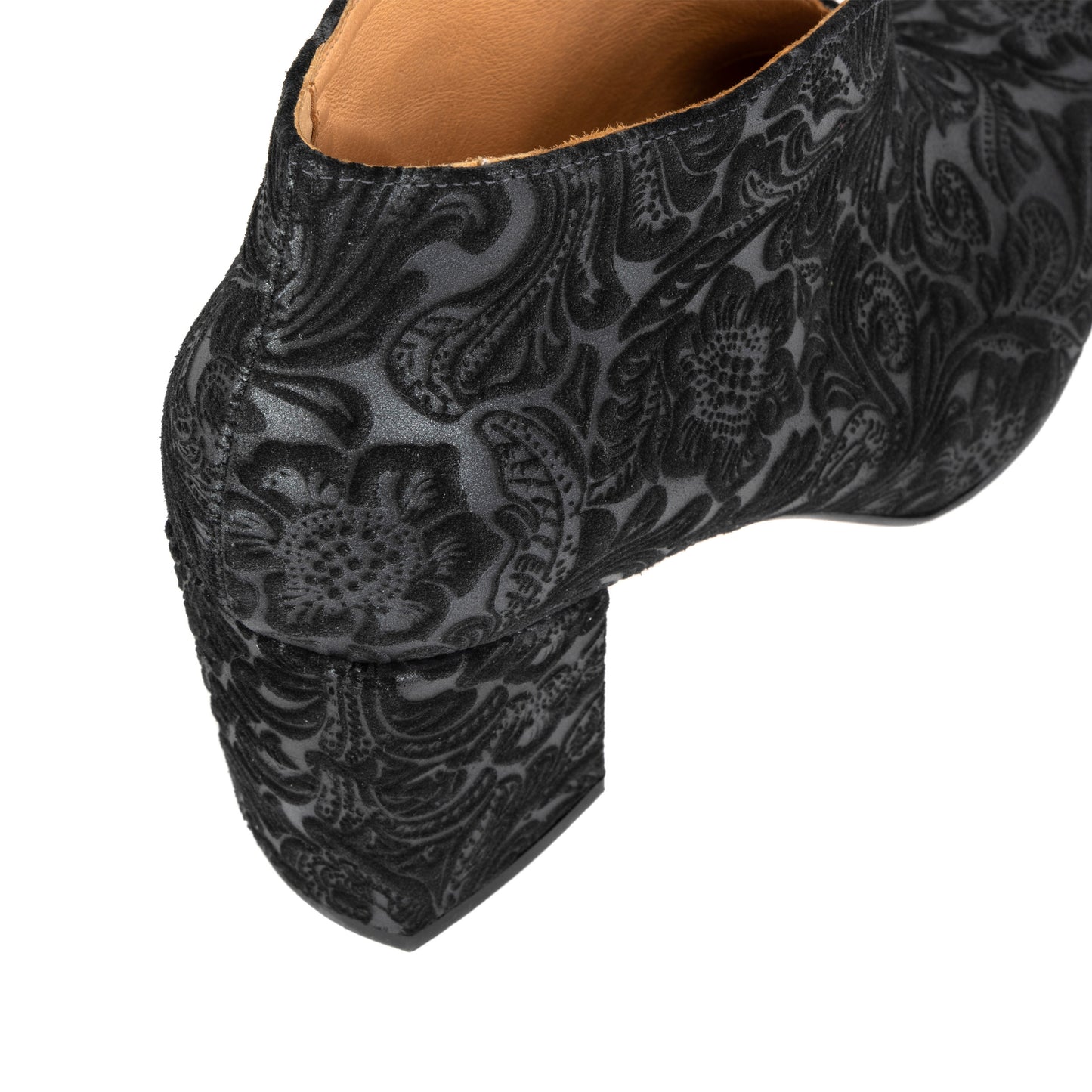 Charlotte - Black Floral Emboss