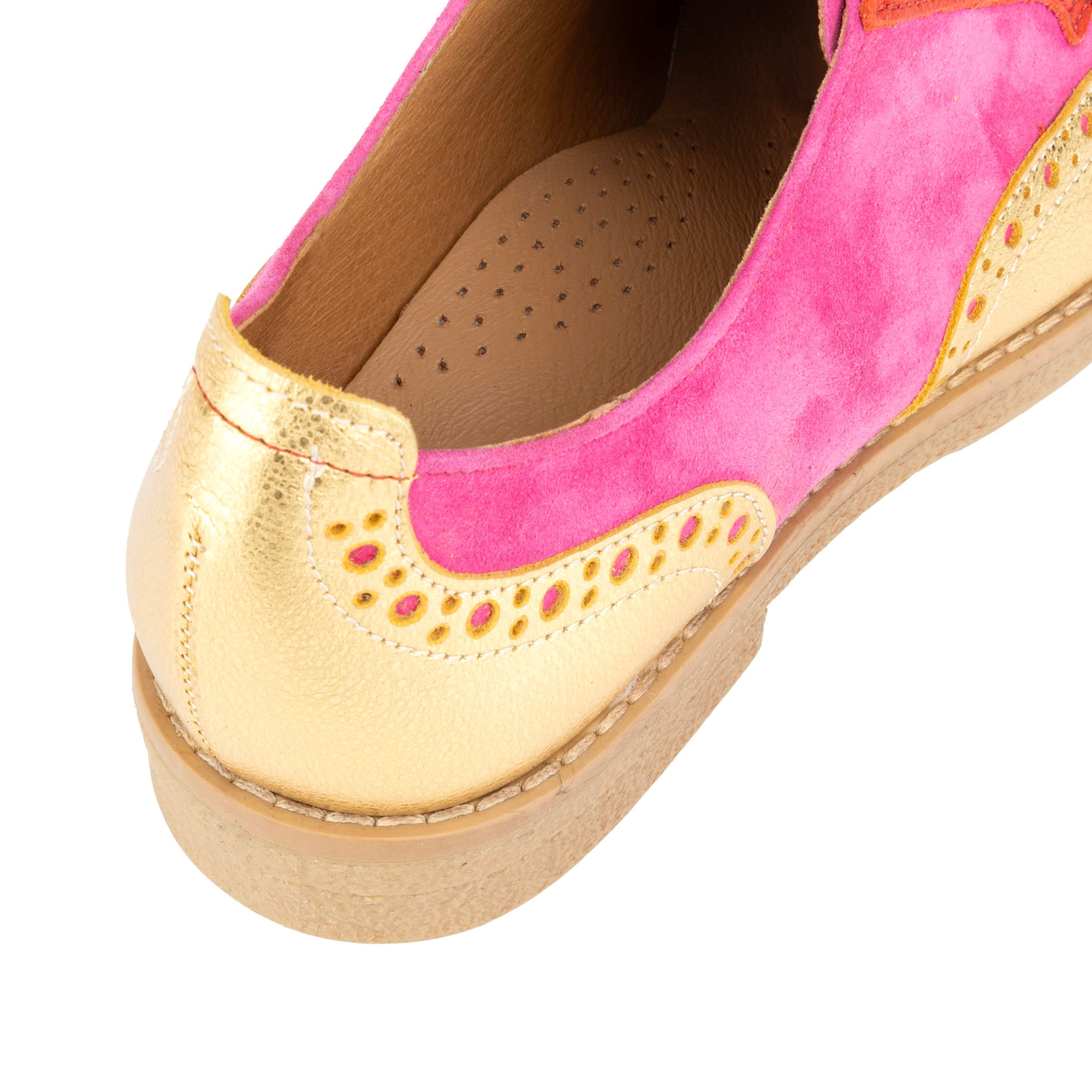 The Artist - Ultra Glam - Women's leather lace-up shoe with brogue detailing