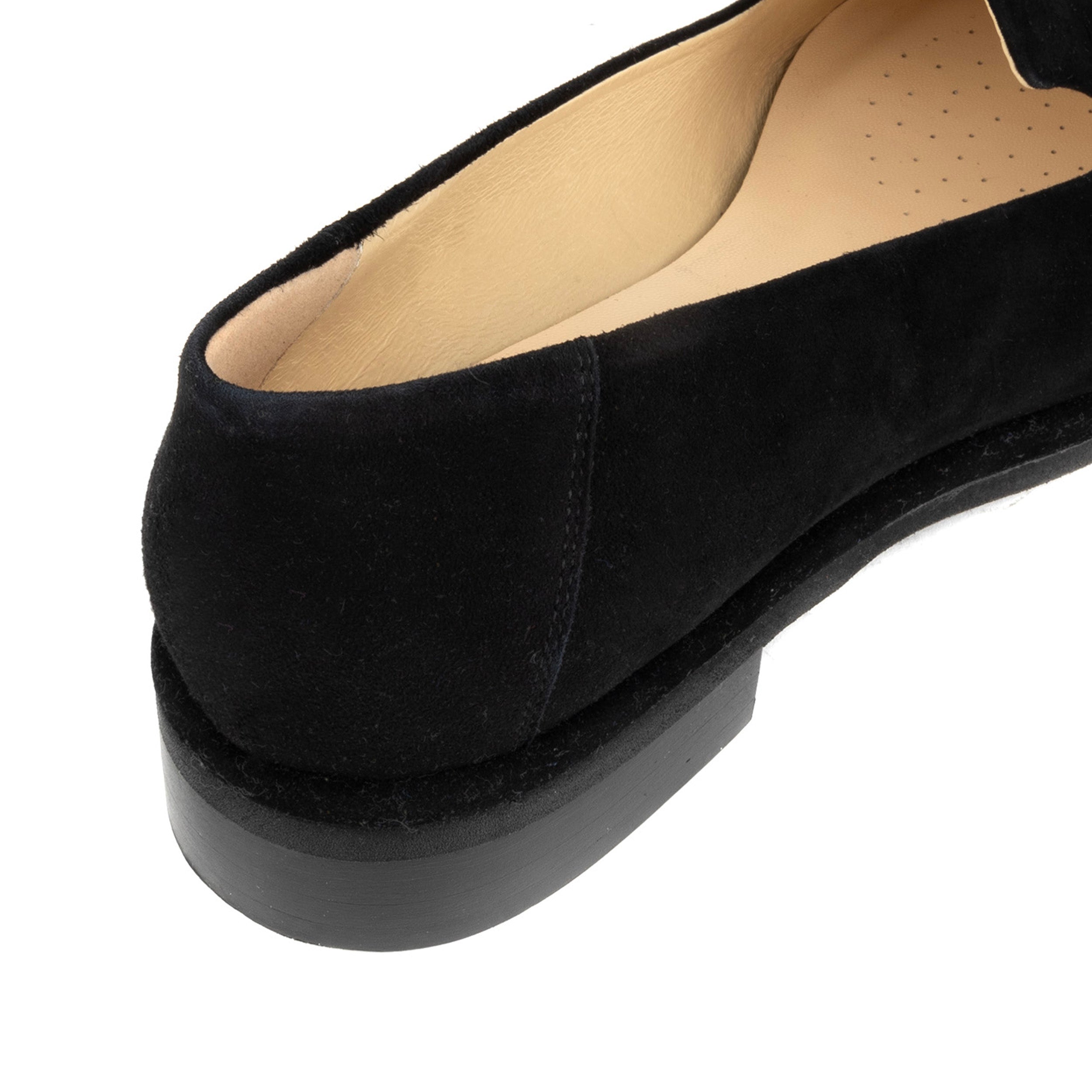 Fetch - Black - Women's round toe animal petterned comfy leather loafer