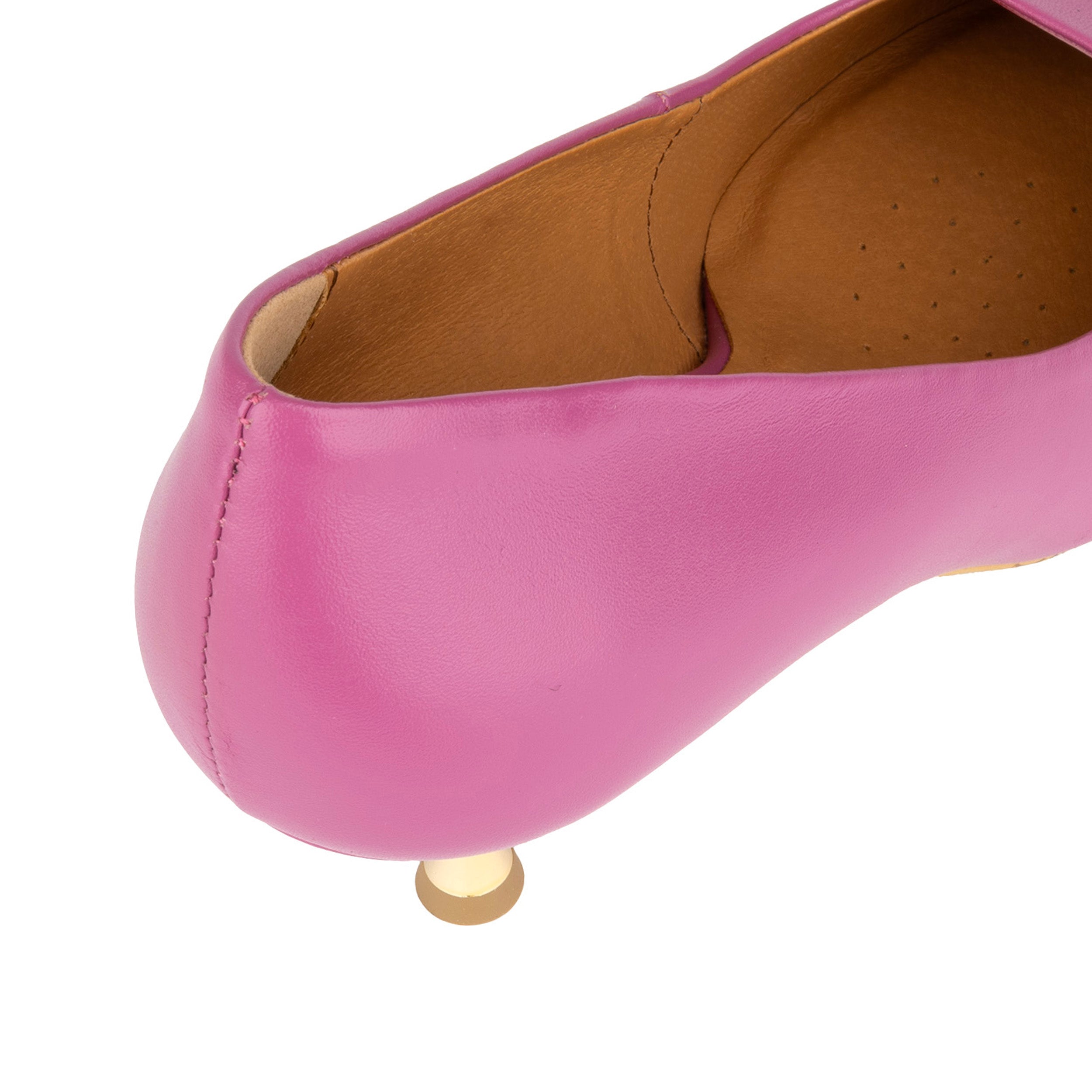 Piccadilly - Pink -  Women’s Leather Kitten Heel Pump