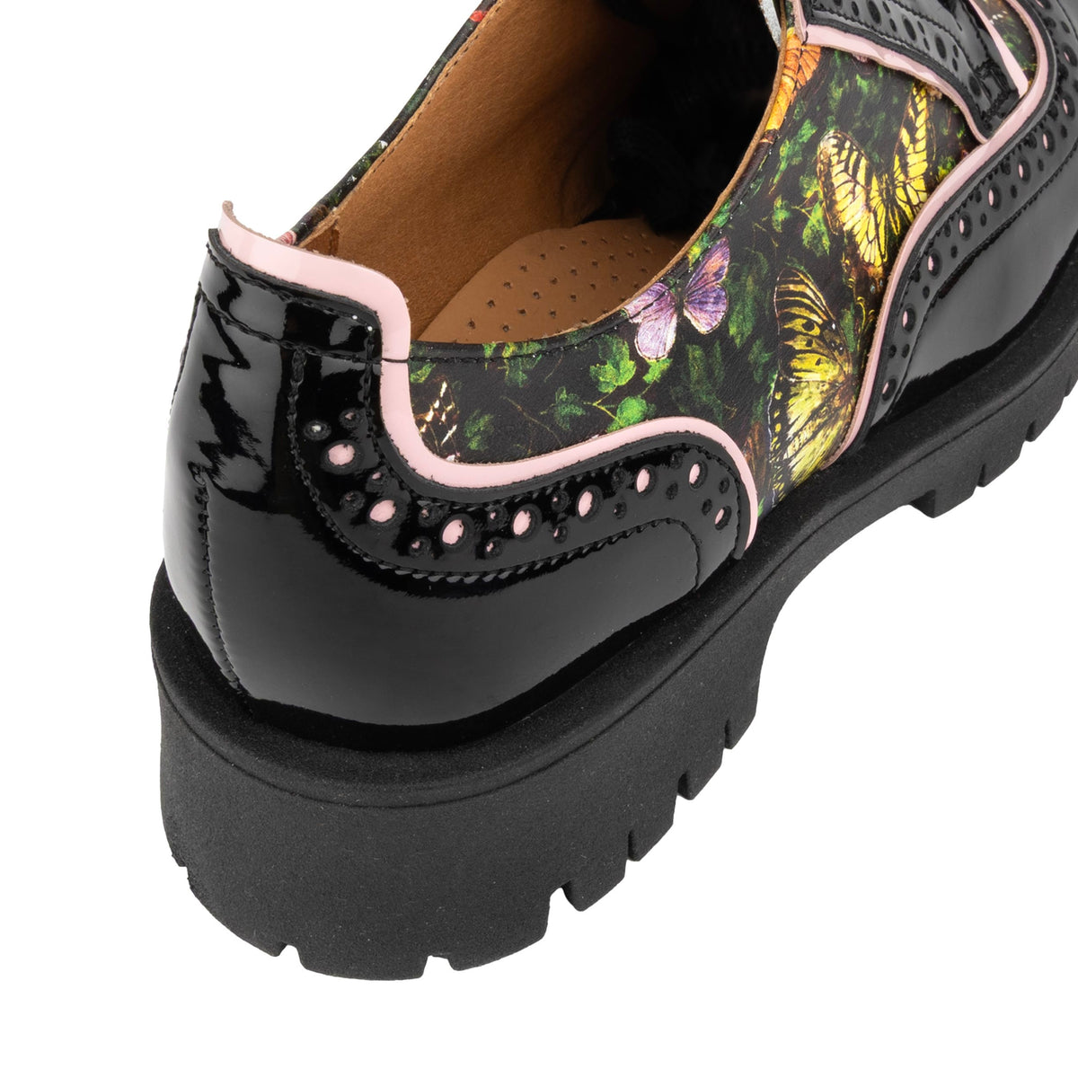 Artisan - Butterfly - Women's Leather Lace-up Shoe with Brogue Detailing