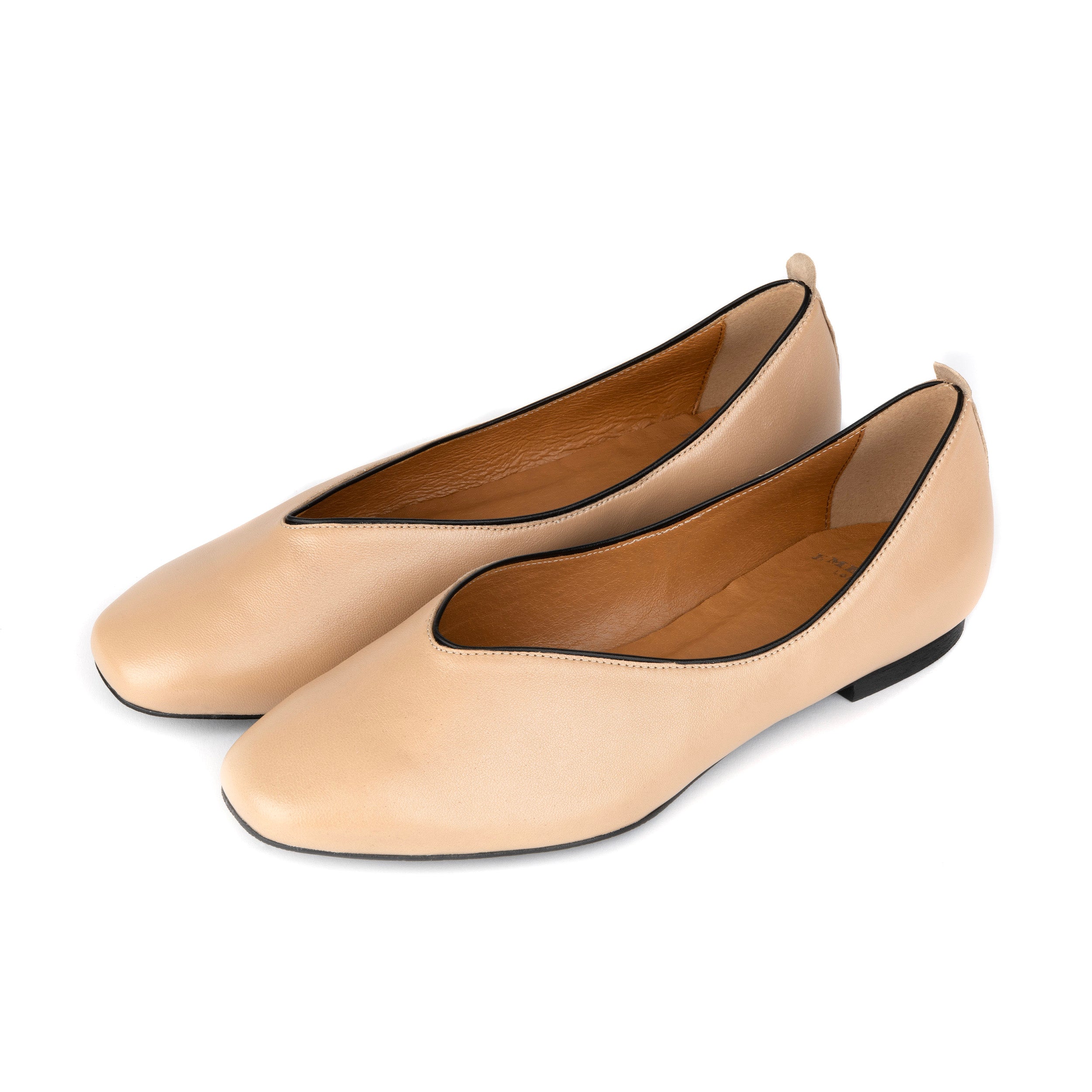 Savoy - Cream - Women's Leather Ballet Pump