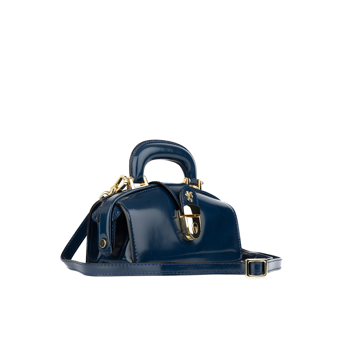 Gazelle Mini - Navy - Women’s mini leather top handle & crossbody bag
