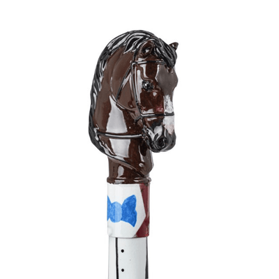 Horse - Brown - Hand-painted shoe horn with sculpted horse head