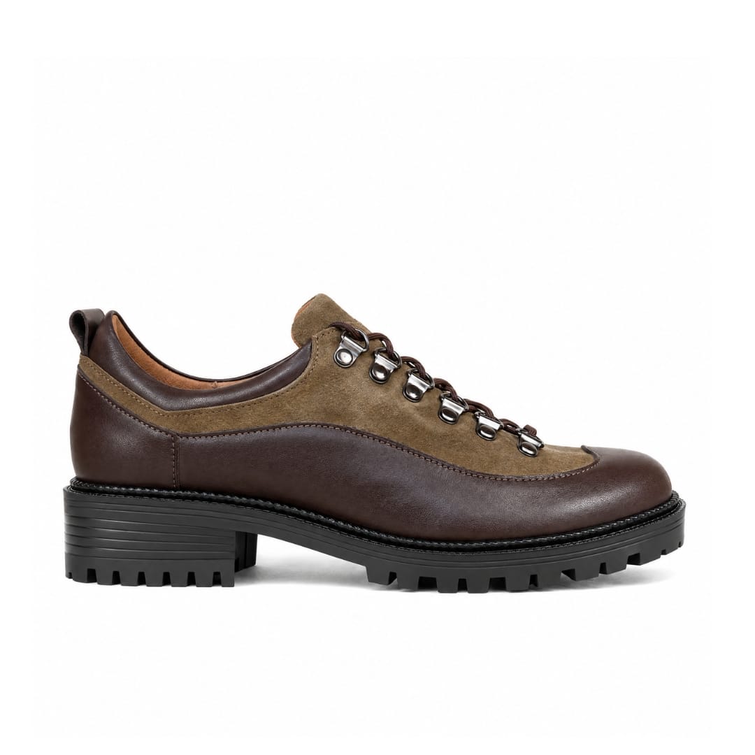 Kendal - Brown & Brown - Women's Leather & Suede Hiking Shoe