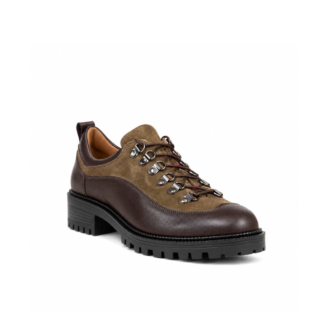 Kendal - Brown & Brown - Women's Leather & Suede Hiking Shoe