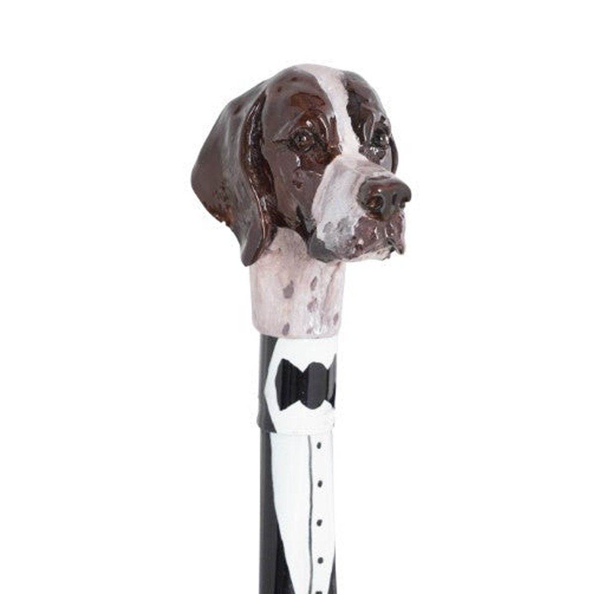 Setter - Brown - Hand-painted shoe horn with sculpted Setter head