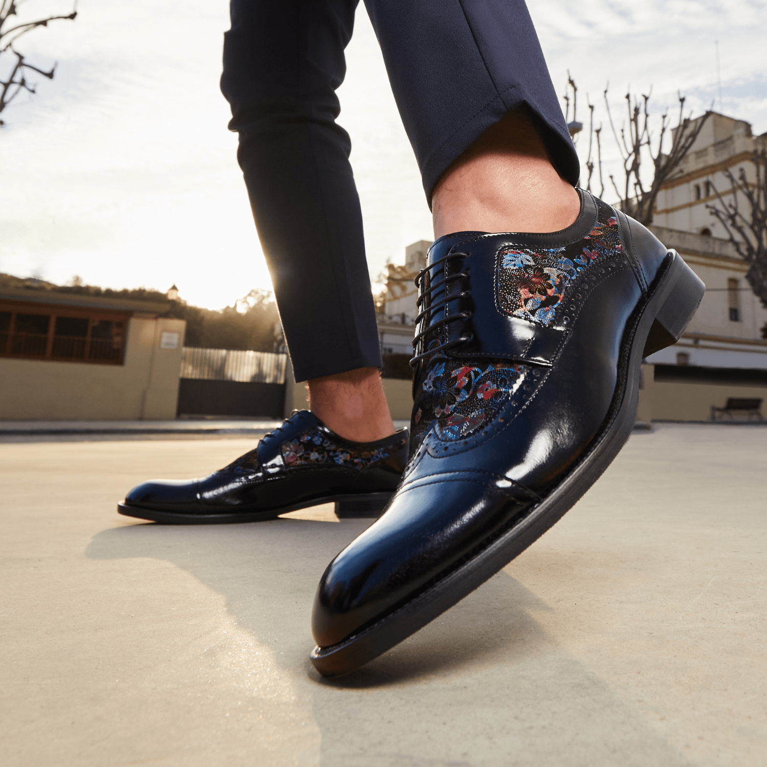 black rose gold shoes