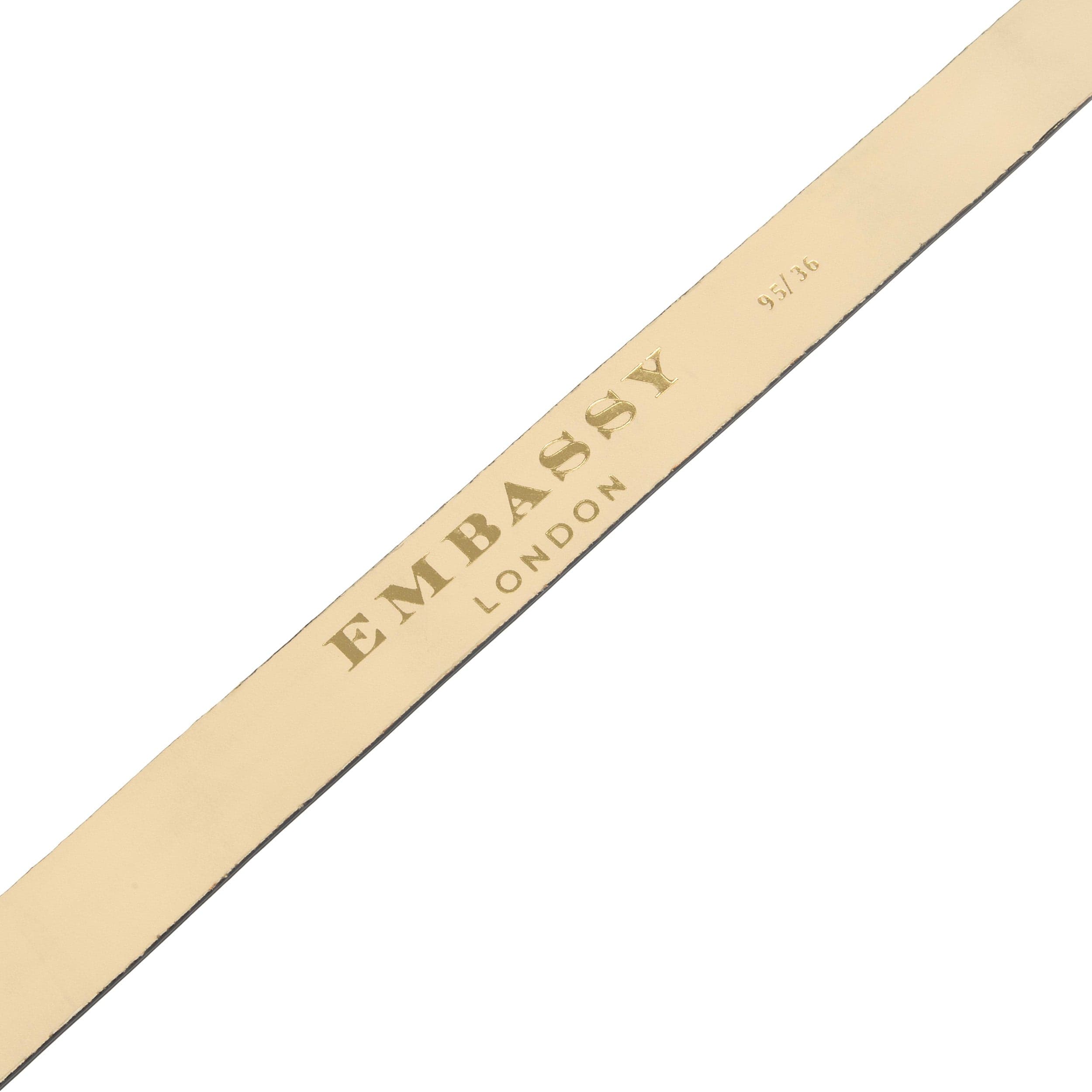 Emma - Blue Snake - Women's Italian leather belt