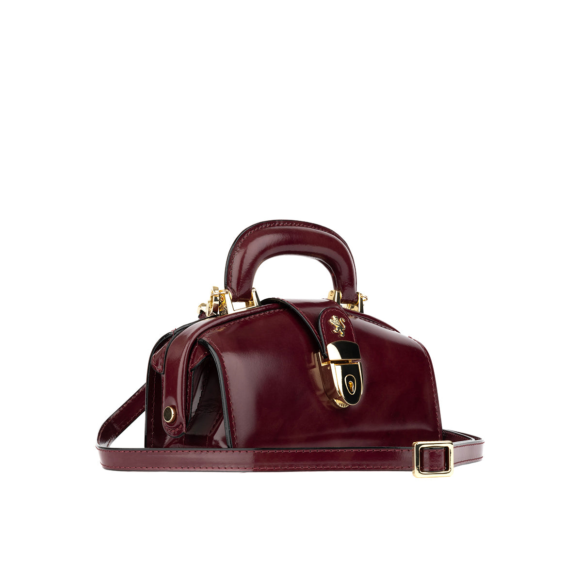 Gazelle Mini - Burgundy - Women’s mini leather top handle & crossbody bag