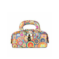 Gazelle Mini - Signature Print - Women's mini bowling bag with handle and strap